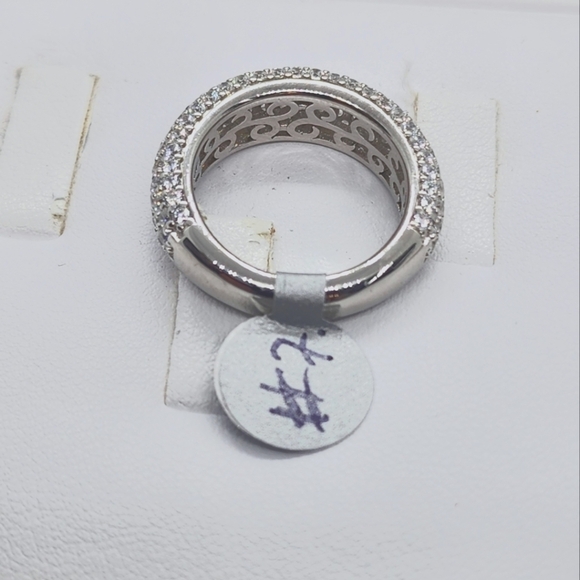 Brand New Sterling Silver 925 Eternity Ring cz - Picture 7 of 8